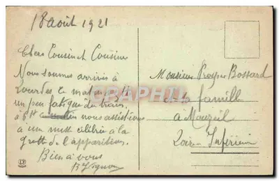 Lourdes - Les Rampes en de Basiliek — Laddouche Frères, n°822 — Achterkant