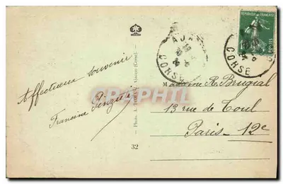 Corsica - Ajaccio - Le Fond-du Golfe — Foto A. Tomasi, n°32 — Achterkant