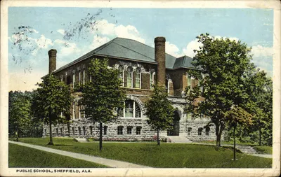 Escola Pública, Sheffield, Ala. — editor desconhecido, número de série não visível