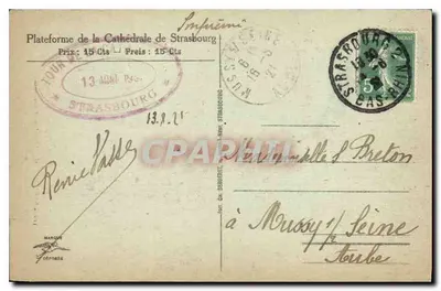 Strasburg - Zegar Astronomiczny - wydawca anonimowy, nr 516 — Rewers