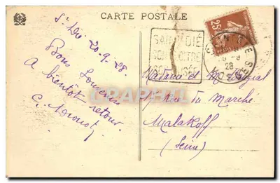 Saint-Dié (Vosges) — Tu viện (Thế kỷ XIV) — Ad Welch, N° 2850bis — Mặt sau