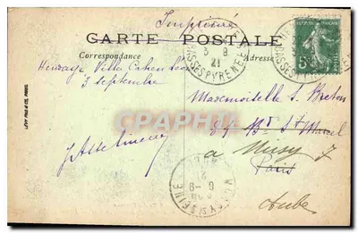 Hendaye — Granica francusko- Hiszpańska — Wyspa Faisanów — LL — Rewers