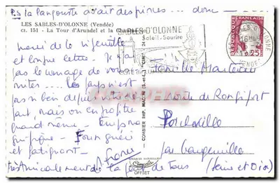 Les Sables-d'Olonne — Wieża Arundel i Chaumière — Rewers