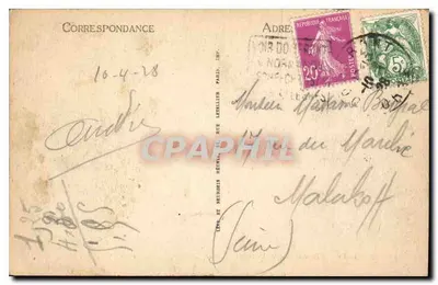 Morain - Rochers de la Montjoie — ND — Verso