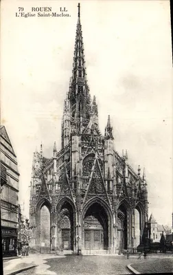 Rouen — Katedra Świętego Maclou — wydawca Laurin, nr 79
