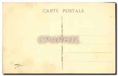 Katedra w ROUEN — Statuy Adama i Ewy (XIV wiek) — Wydawca: Karty «La Cigogne» — Rewers