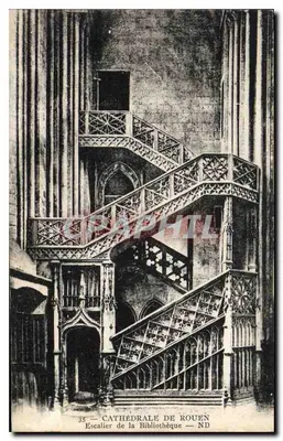 Katedra w Rouen — Schody Biblioteki — ADIA Imp. Nice