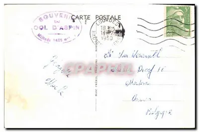 Col d'Aspin (1.497 m.) — Owce na pasie — BR. — Rewers