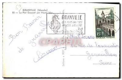 Granville (Manche) — Le Plat Gousset par Haute Mer — Éditions ROY — Verso