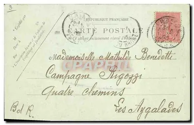 Wysokie Goulets obok Baraques — LE DAUPHINE — LL. n° 544 — Rewers