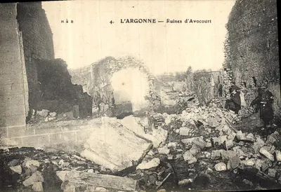 A ARGONNE — Ruínas de Avocourt — HAB, n°4