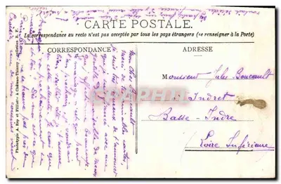 Meaux - O Jardim Público (Les Trinitaires) — 566 — editor Rop et Filliat em Château-Thierry — Verso