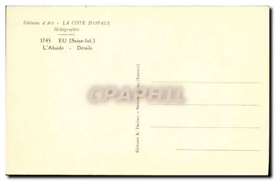 L'Abside — Szczegóły — Wydawnictwo Sztuki LA COTE D'OPALE — Rewers