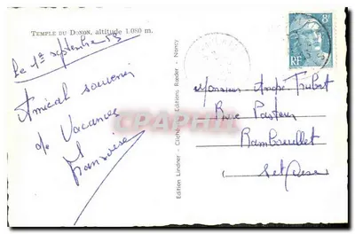 Kaplica Donon — wysokość 1.080 m — Wydawnictwo Lindner — Rewers