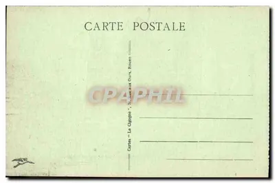 ROUEN — Katedra św. Ouen (Fasada) — Karty 'La Cigogne', Rue aux Ours, Rouen — Rewers
