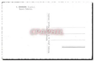 Chinon — Square Rabelais — Éditions Githany — Verso