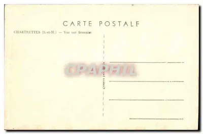 Chartrettes (S.-et-M.) — Widok na Sermaize — Comlier Imp. 30 — Rewers