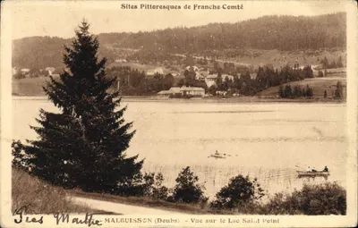 Malbuisson (Doubs) — Vista sobre o Lago Saint-Point — Sites Pittoresques de Franche-Comté