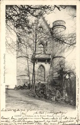 Coye - Castelo da Rainha Branca (visão sul) — Dubois-Vibert, editor, Coye (Oise)