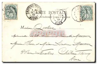 Coye - Castelo da Rainha Branca (visão sul) — Dubois-Vibert, editor, Coye (Oise) — Verso