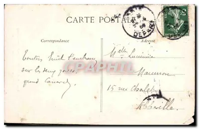 Triunfo de Baco — Jardín del Luxembourg — C. L. C. n° 524 — Reverso