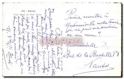 Villa Belza i Port Vieux — Biarritz — wydawca Cap — Rewers