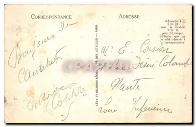 Około Cauterets - La Raillière, źródło matki Mauhourat — wydawca Lévy i Neurden Zjednoczeni, n°77 — Rewers