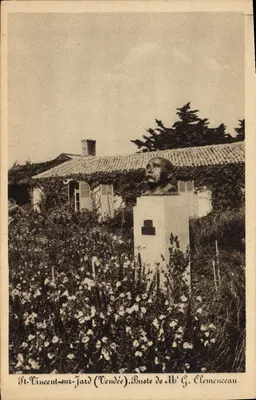 St-Vincent-sur-Jard (Vendée) — Portret van M. G. Clemenceau — cliché Shalio
