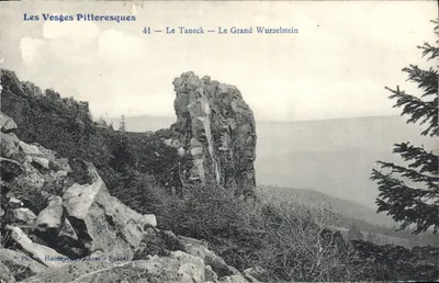 Os Vosges Pitorescos — O Taneck — O Grande Wurzelstein — Foto Homeyer e Ehret - Epinal