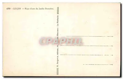Luçon — Jezioro Durnaine — R. Bergevin, wydawca — Rewers