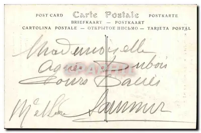 Sint-Remi-kathedraal — in brand gestoken door Duitsers, 19 september 1914 — Visé Parijs N° 14, Collectie H. George, Reims — Achterkant