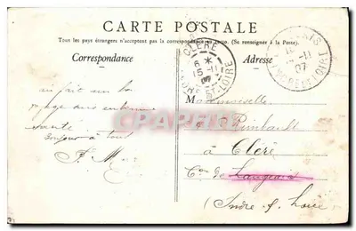 Angoulême — 107º Regimento de Infantaria — Quartel Taillefer — Verso
