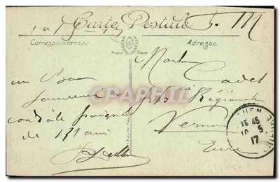 Rouen — Widok na katedrę — Wydawca anonimowy, nr 168 — Rewers