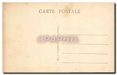 Soissons, após a 2a invasão — Ao redor da Catedral (lado Norte) — Edit. B. Nongarède e H. Lartet, Soissons — Verso