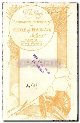 Ruiny kościoła w Craonelle (Aisne) — rysunek podpisany Ernest Vellberg 1918 — Rewers