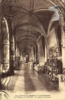 O Castelo do VALASSE - A Galeria Interna — Regiões de Bolbec e de Lillebonne — Editor E. Marteau, Harfleur