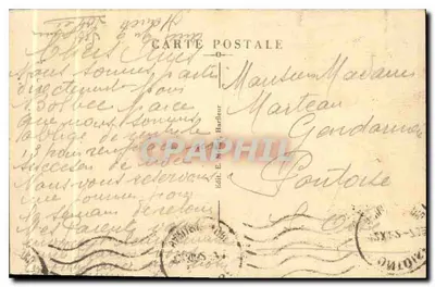 O Castelo do VALASSE - A Galeria Interna — Regiões de Bolbec e de Lillebonne — Editor E. Marteau, Harfleur — Verso