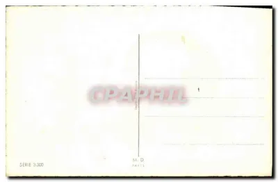 Jardim e sapato de cavalo — flores e poesia — M.D. Paris, série 3.300 — Verso