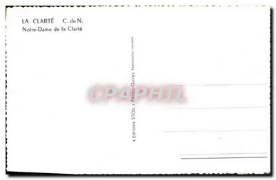 Nuestra Señora de la Luz — estatua en un entorno gótico — Ediciones STOLL en Perros-Guirec — Reverso