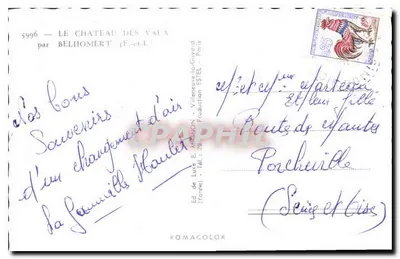 O Castelo de Vaux — Bélhomert — Edição E. Mignon — Verso