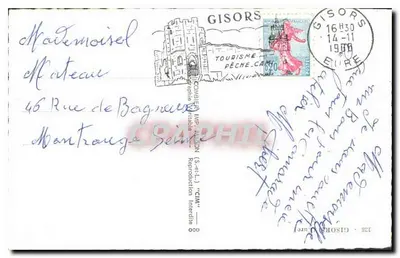 Gisors (Eure) — Castillo y ruinas — Recuerdo — Reverso