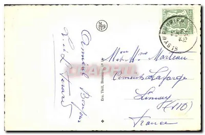 Mons — Estátua de Baudoin de Constantinopla — E. Thill, Bruxelas, n°14 — Verso