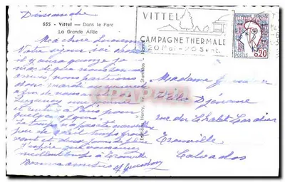 Vittel — W parku — Wielka Aleja — Wydawca Henry, Nancy — Rewers