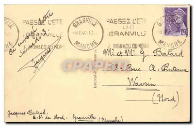 Granville — O Casino e o Normandy — 1334 — Verso