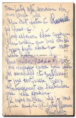 Les Rapides du Lancet — Sites Pittoresques de Franche-Comté — CONSOLATION, n° 568 — Verso