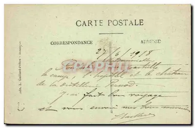 Pontarlier - Faubourg Saint Etienne e il Campo — ed. L. Gaillard-Frétré, n° 1317 — Verso