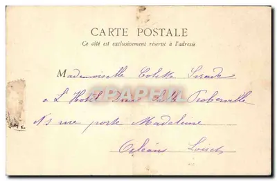 Blois — Castelo — Capela de St-Calais — B. F. Paris 08 — Verso