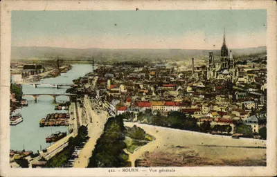 Rouen — Ogólny widok — Wydawca anonimowy, nr 422