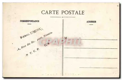 Nevers - Widok brzegów Loiry — F.R. N. n°62 — Rewers