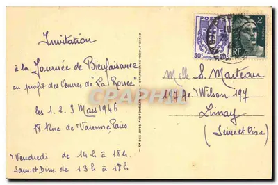 Dom odpoczynku i wakacyjny La Ronce — Stara Ronce — E. Lapont, Arch. DPLA. 1936 — Rewers